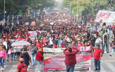 Movilizaciones de la CNTE Colapsan Principales Avenidas del Centro de la Ciudad de México