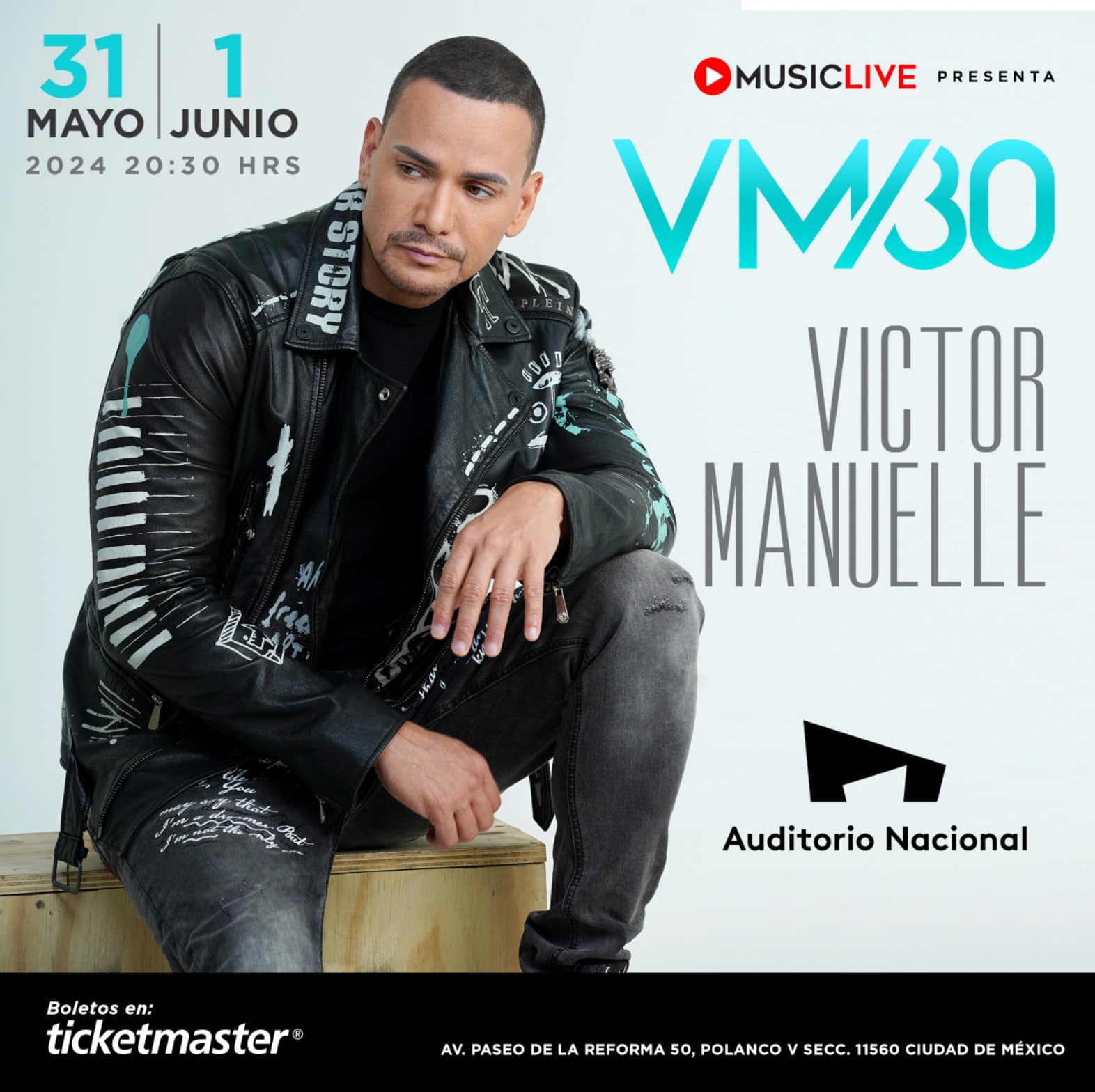 El salsero Víctor Manuelle regresa a México con dos shows en el Auditorio Nacional